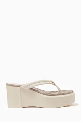 Coach platform shop flip flops
