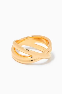 Buy Missoma Gold Infini Ring in 18ct Gold Vermeil for Women in