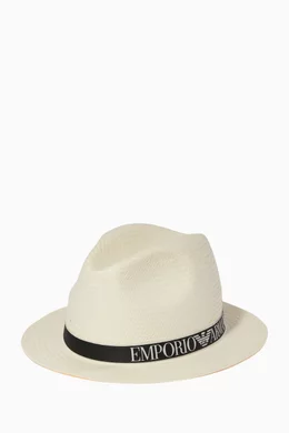 Armani fedora discount hat