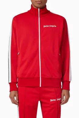 Buy Palm Angels Red Classic Track Jacket for Men in Bahrain Ounass
