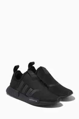 Buy adidas Black NMD 360 Shoes in Stretch Fabric for Boys in