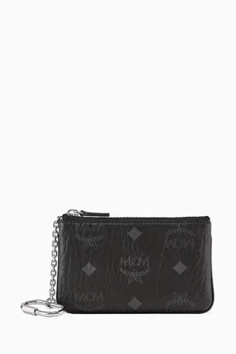Black mcm store pouch