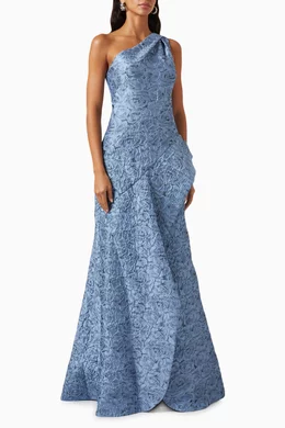 Teri jon cheap peplum gown