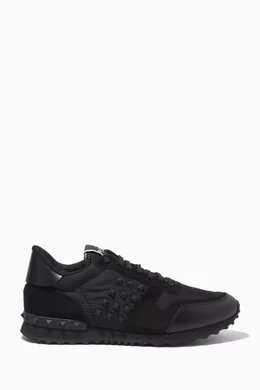 Buy Valentino Garavani Black Valentino Garavani Rockstud Sneakers