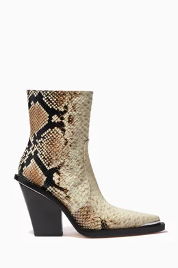 Marcel snake shop effect ankle boots