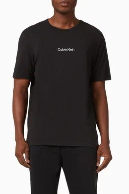 Buy Calvin Klein Black Modern Structure Lounge T-shirt in Stretch Cotton  Jersey for Men in Bahrain