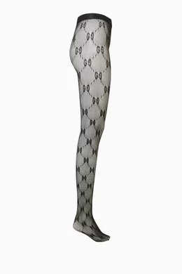 Buy Gucci Black GG Knit Tights for Women in Bahrain