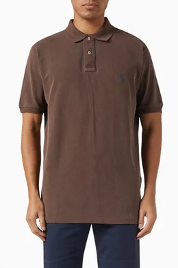 Shop Polo Ralph Lauren Brown Polo Shirt in Cotton Piqué for MEN | Ounass  Bahrain