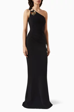 Buy Chiara Boni La Petite Robe Black Sabrina One shoulder Maxi