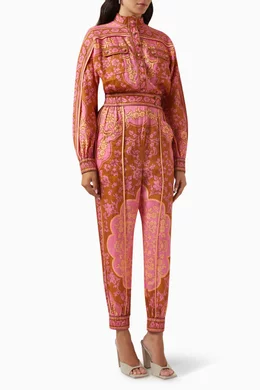 Zimmermann red best sale jumpsuit
