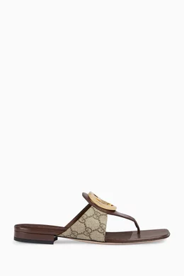 Gucci flat sandals on sale clearance