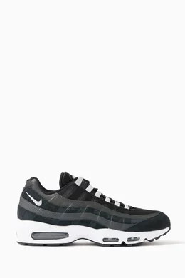 Air max 95 black with white bottom sales