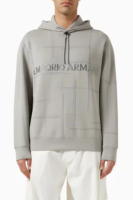 Emporio armani cheap grey hoodie