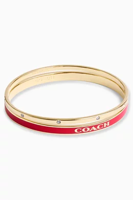Coach bangle store bracelet set