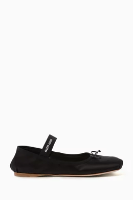 Miu miu ballet flats sale 2025