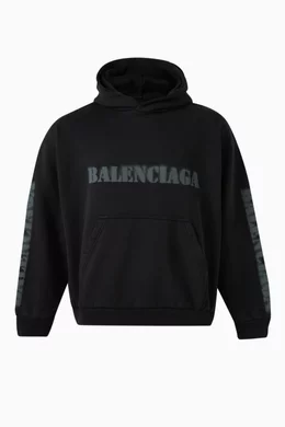 Balenciaga logo back hoodie discount