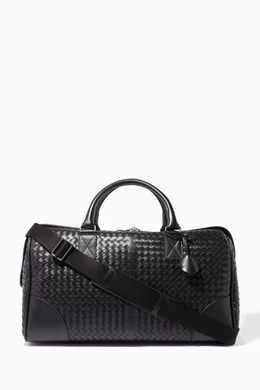 Buy Bottega Veneta Black Black Medium Duffel Bag For Men Online Ounass Bahrain