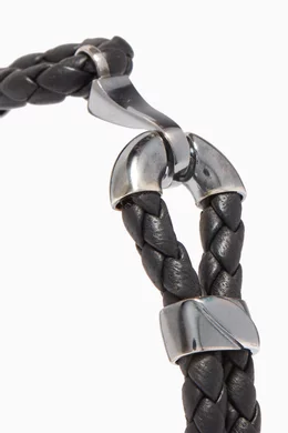 Bottega veneta woven leather bracelet hotsell