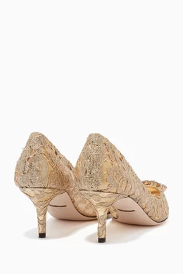Dolce & gabbana bellucci embellished lace pumps new arrivals