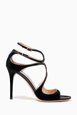 Buy Jimmy Choo Black Black Patent Lang Leather Sandals For Women Online Ounass Bahrain