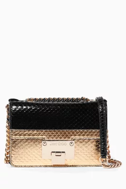 Buy Jimmy Choo Gold Metallic-Gold Rebel Soft Mini Crossbody Bag