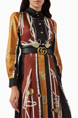 Gucci moon leather belt online