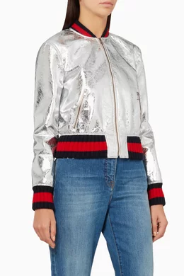 Gucci silver jacket deals