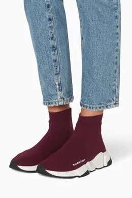 Balenciaga speed trainer bordeaux 2025