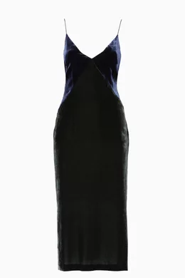 dion lee green silk dress Dion Lee Silk Jersey Wire Dress in Slate Green