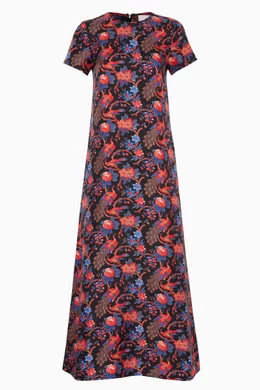 Buy La DoubleJ Editions Multicolour Pavone Swing Dress For Women Online Ounass Bahrain