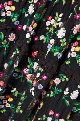 Buy Needle Thread Black Black Lazy Daisy Gown For Women Online Ounass Bahrain