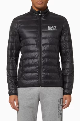 Armani puffer jacket black clearance