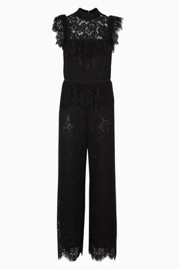 Ganni jerome lace jumpsuit best sale