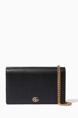Gucci marmont leather chain wallet shop