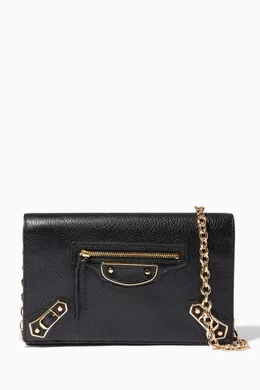 Balenciaga metallic edge wallet clearance