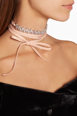 Buy Fallon Neutral Peach Monarch Jagged Edge Choker For Women Online Ounass Bahrain