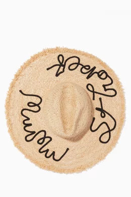 Slogan beach hat discount