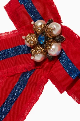 Gucci grosgrain bow brooch new arrivals