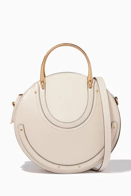 Buy Chloe Neutral Abstract White Medium Pixie Top Handle Bag For Women Online Ounass Bahrain