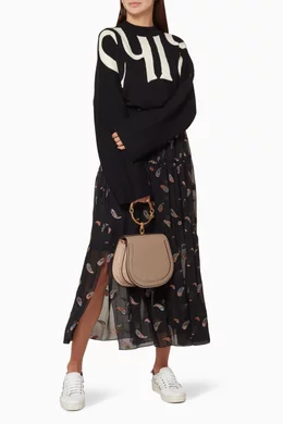 Buy Chloe Grey Motty Grey Nile Medium Bracelet Bag For Women Online Ounass Bahrain
