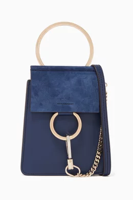 Buy Chloe Blue Faye Small Bracelet Bag For Women Online Ounass Bahrain