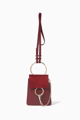 Buy Chloe Red Plum Purple Small Faye Bracelet Bag For Women Online Ounass Bahrain