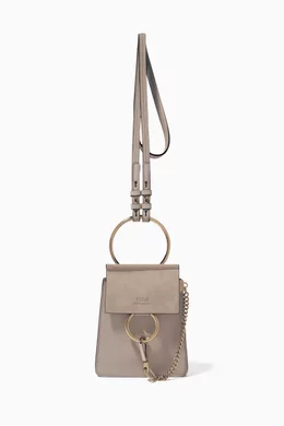 Buy Chloe Grey Faye Small Bracelet Bag For Women Online Ounass Bahrain