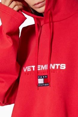 Vetements double sleeve hoodie on sale