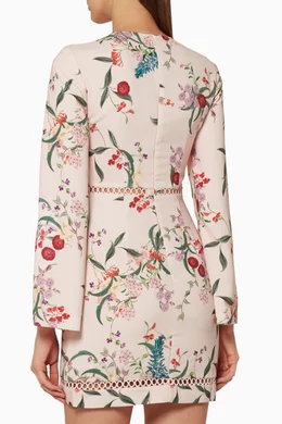 Buy Keepsake The Label Multicolour Blush Botanical Print Indulge Mini Dress For Women Online Ounass Bahrain