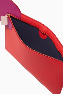 Buy Roksanda Red Red Colour Block Aplin Clutch For Women Online Ounass Bahrain