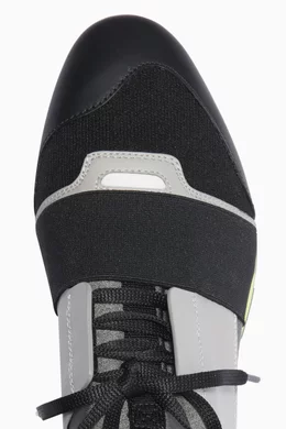 Buy Balenciaga Yellow Black Grey Yellow Race Runner Low Top Sneakers For Women Online Ounass Bahrain