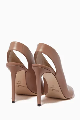 Buy Jimmy Choo Pink Nude Shar Slingback Pumps For Women Online Ounass Bahrain
