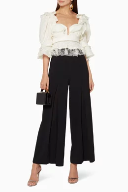 Acler basque ruffle top hotsell
