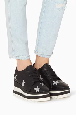 Buy Stella McCartney Black Black Elyse Metallic Star Sneakers For Women Online Ounass Bahrain